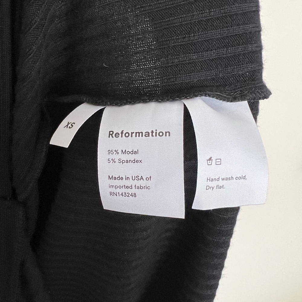 Reformation Ribbed Button-Down Maxi Dress - Picture 3 of 5